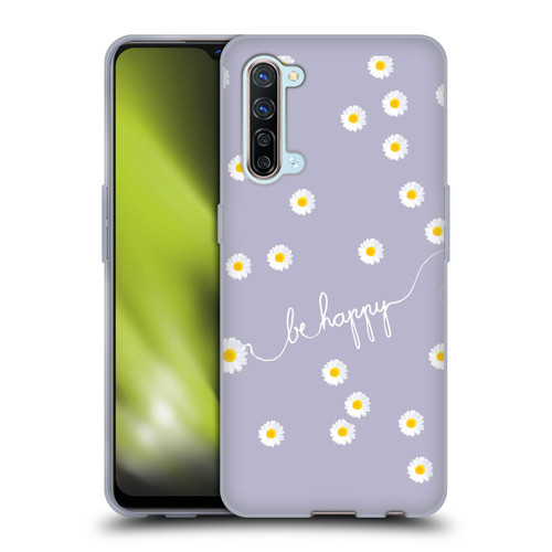 Monika Strigel Happy Daisy Lavender Soft Gel Case for OPPO Find X2 Lite 5G