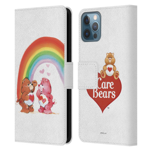 Care Bears Classic Rainbow Leather Book Wallet Case Cover For Apple iPhone 12 / iPhone 12 Pro