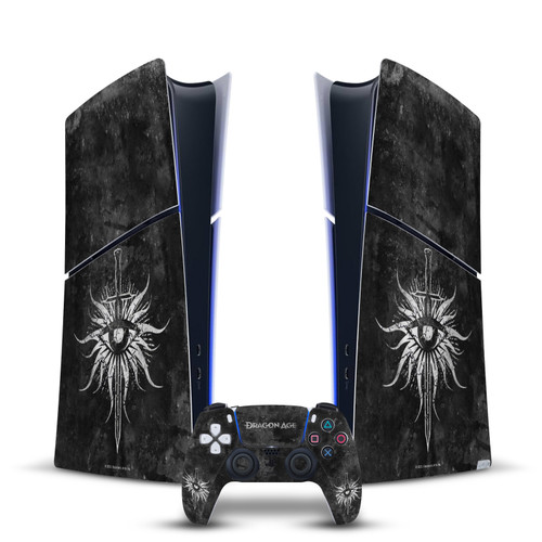 EA Bioware Dragon Age Heraldry Inquisition Distressed Vinyl Sticker Skin Decal Cover for Sony PS5 Slim Digital Edition Bundle
