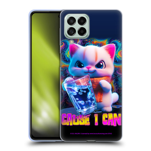 D.S. Valori Kitty And Puppy Kitty Cause I Can Soft Gel Case for Samsung Galaxy M53 (2022)