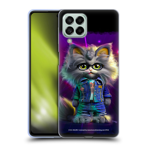 D.S. Valori Kitty And Puppy Kitty In Jeans Soft Gel Case for Samsung Galaxy M53 (2022)