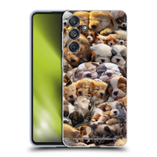 D.S. Valori Kitty And Puppy Puppy Dreams Soft Gel Case for Samsung Galaxy M55 5G