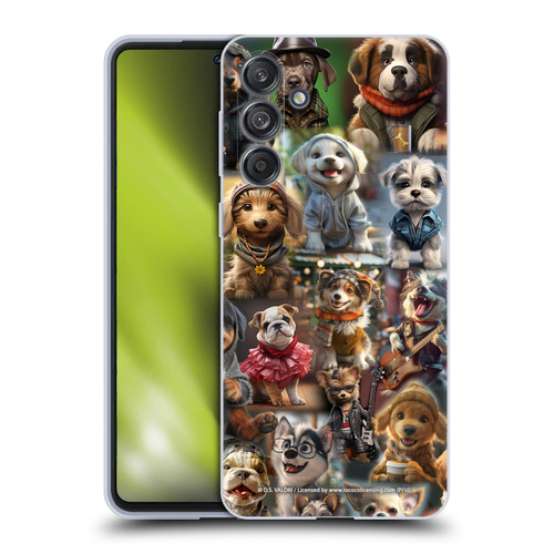 D.S. Valori Kitty And Puppy Puppy Kingdom Soft Gel Case for Samsung Galaxy M55 5G
