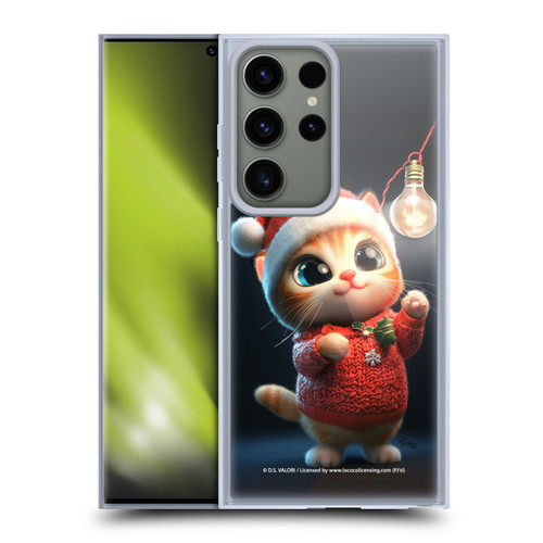 D.S. Valori Kitty And Puppy Kitty Christmas Light Soft Gel Case for Samsung Galaxy S23 Ultra 5G