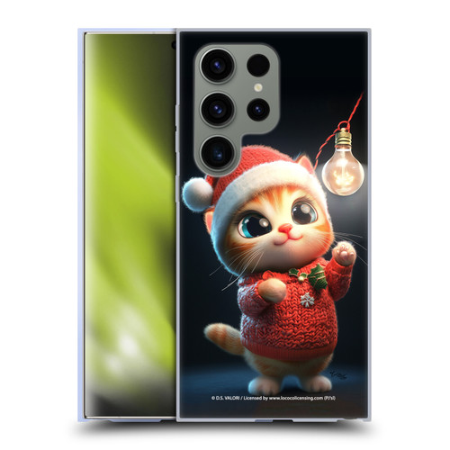 D.S. Valori Kitty And Puppy Kitty Christmas Light Soft Gel Case for Samsung Galaxy S24 Ultra 5G