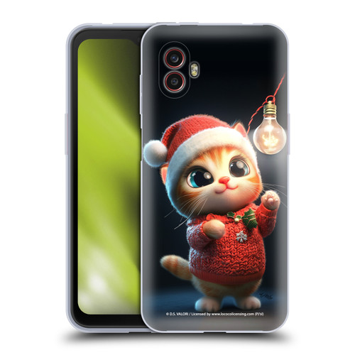 D.S. Valori Kitty And Puppy Kitty Christmas Light Soft Gel Case for Samsung Galaxy Xcover6 Pro/Pro2