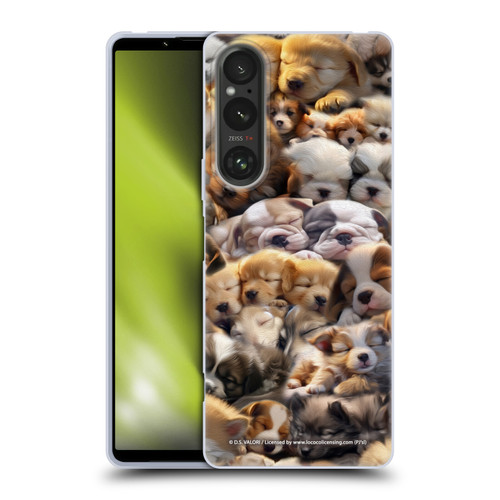 D.S. Valori Kitty And Puppy Puppy Dreams Soft Gel Case for Sony Xperia 1 V 5G