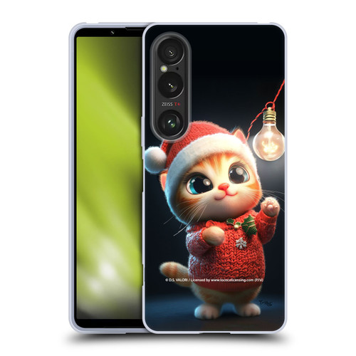 D.S. Valori Kitty And Puppy Kitty Christmas Light Soft Gel Case for Sony Xperia 1 VI 5G
