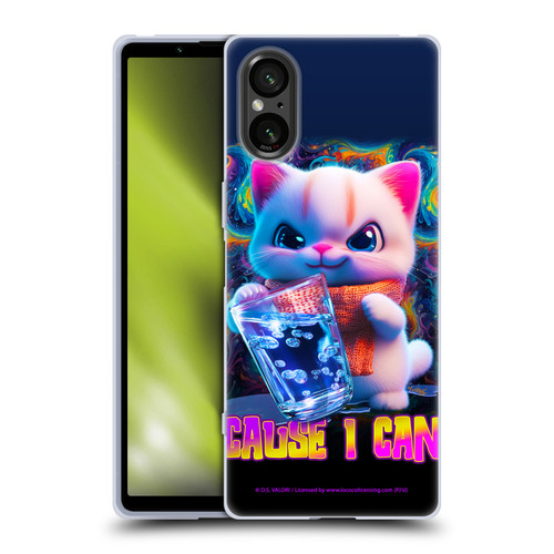 D.S. Valori Kitty And Puppy Kitty Cause I Can Soft Gel Case for Sony Xperia 5 V 5G