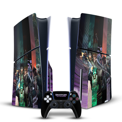 EA Bioware Dragon Age The Veilguard Graphics Characters Vinyl Sticker Skin Decal Cover for Sony PS5 Slim Disc Edition Bundle