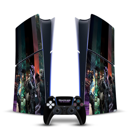 EA Bioware Dragon Age The Veilguard Graphics Characters Vinyl Sticker Skin Decal Cover for Sony PS5 Slim Digital Edition Bundle