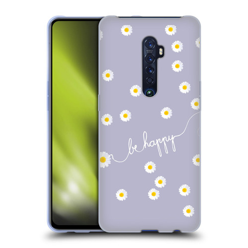 Monika Strigel Happy Daisy Lavender Soft Gel Case for OPPO Reno 2