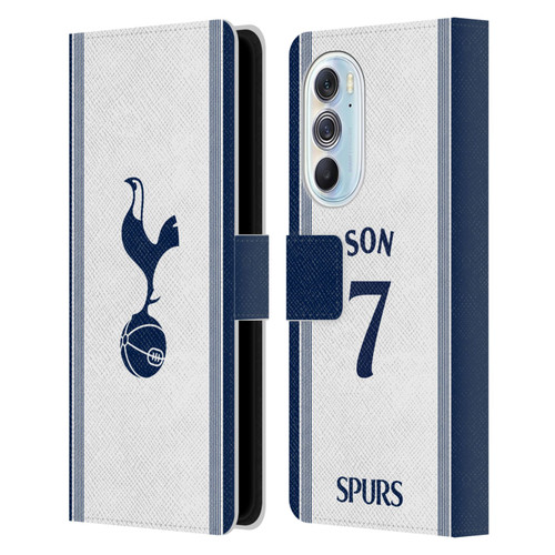 Tottenham Hotspur F.C. 2024/25 Players Home Kit Son Heung-Min Leather Book Wallet Case Cover For Motorola Edge X30