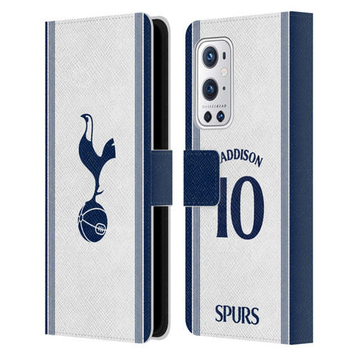 Tottenham Hotspur F.C. 2024/25 Players Home Kit James Maddison Leather Book Wallet Case Cover For OnePlus 9 Pro
