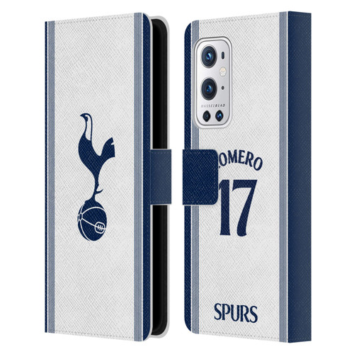 Tottenham Hotspur F.C. 2024/25 Players Home Kit Cristian Romero Leather Book Wallet Case Cover For OnePlus 9 Pro