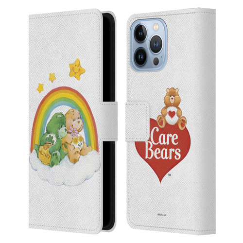 Care Bears Classic Rainbow 2 Leather Book Wallet Case Cover For Apple iPhone 13 Pro Max