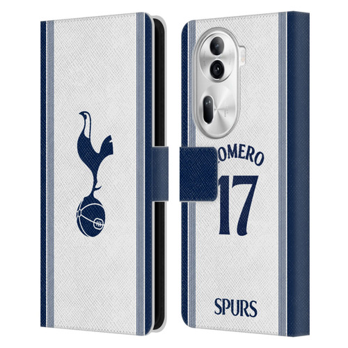 Tottenham Hotspur F.C. 2024/25 Players Home Kit Cristian Romero Leather Book Wallet Case Cover For OPPO Reno11
