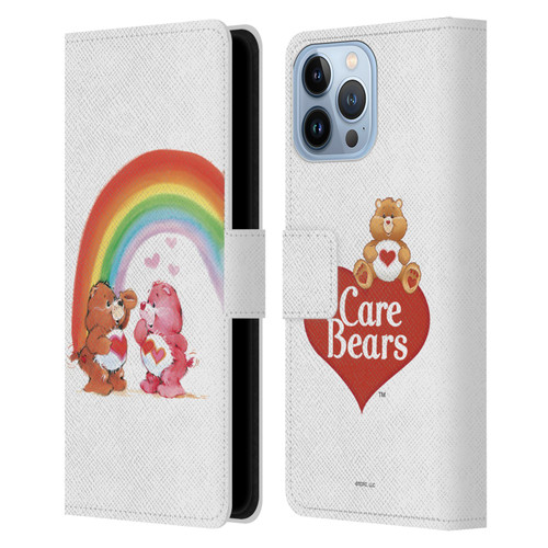 Care Bears Classic Rainbow Leather Book Wallet Case Cover For Apple iPhone 13 Pro Max