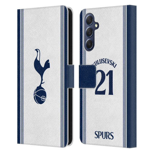 Tottenham Hotspur F.C. 2024/25 Players Home Kit Dejan Kulusevski Leather Book Wallet Case Cover For Samsung Galaxy M54 5G