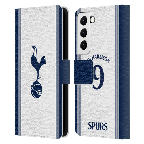 Tottenham Hotspur F.C. 2024/25 Players Home Kit Richarlison Leather Book Wallet Case Cover For Samsung Galaxy S22 5G