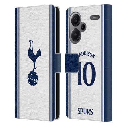 Tottenham Hotspur F.C. 2024/25 Players Home Kit James Maddison Leather Book Wallet Case Cover For Xiaomi Redmi Note 13 Pro Plus 5G