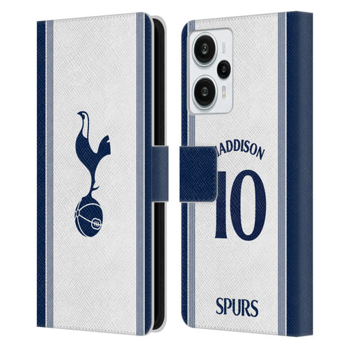 Tottenham Hotspur F.C. 2024/25 Players Home Kit James Maddison Leather Book Wallet Case Cover For Xiaomi Redmi Note 12T