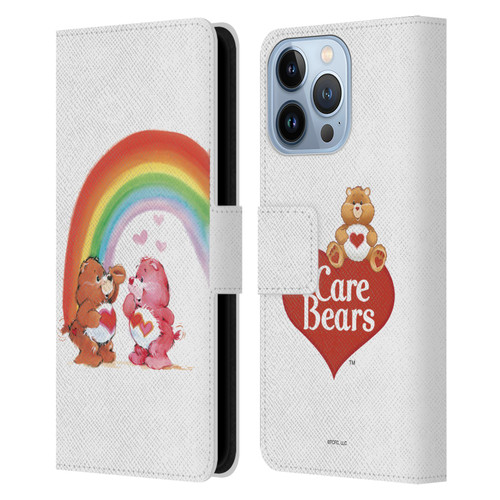Care Bears Classic Rainbow Leather Book Wallet Case Cover For Apple iPhone 13 Pro