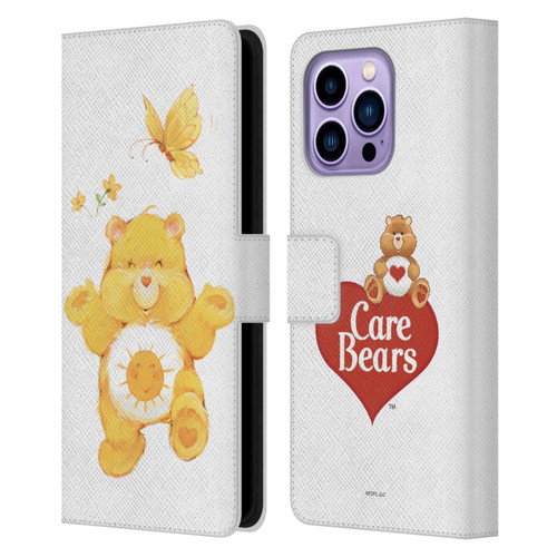 Care Bears Classic Funshine Leather Book Wallet Case Cover For Apple iPhone 14 Pro Max