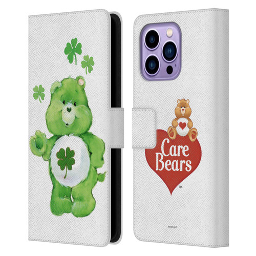 Care Bears Classic Good Luck Leather Book Wallet Case Cover For Apple iPhone 14 Pro Max