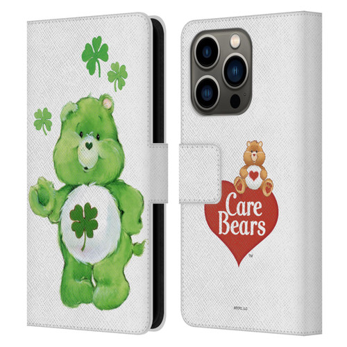 Care Bears Classic Good Luck Leather Book Wallet Case Cover For Apple iPhone 14 Pro
