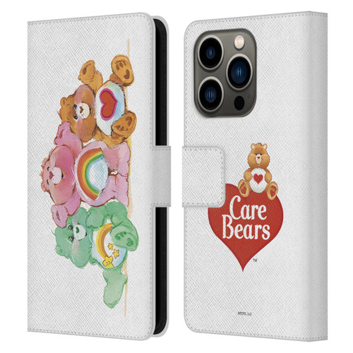 Care Bears Classic Group Leather Book Wallet Case Cover For Apple iPhone 14 Pro