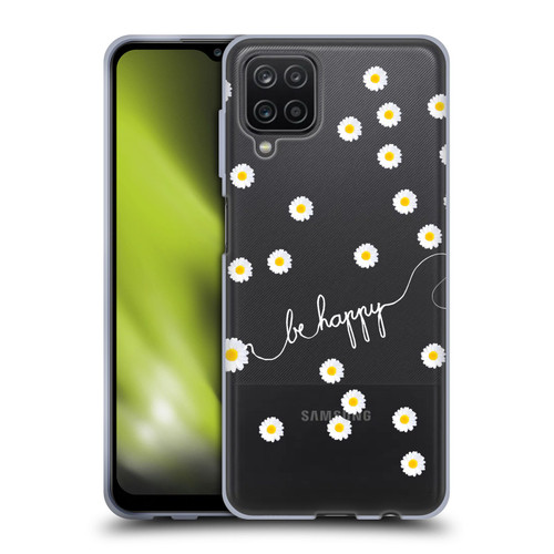 Monika Strigel Happy Daisy Clear Soft Gel Case for Samsung Galaxy A12 (2020)