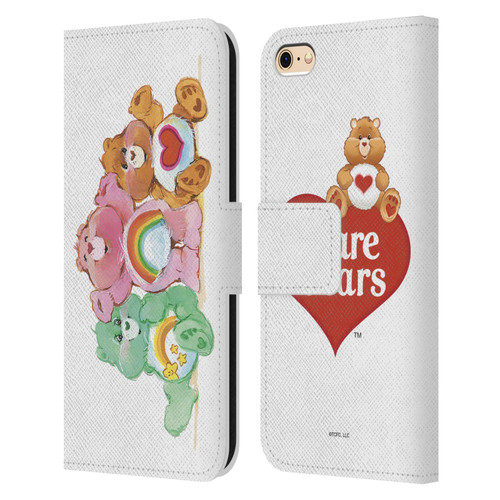 Care Bears Classic Group Leather Book Wallet Case Cover For Apple iPhone 6 / iPhone 6s