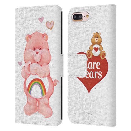 Care Bears Classic Cheer Leather Book Wallet Case Cover For Apple iPhone 7 Plus / iPhone 8 Plus