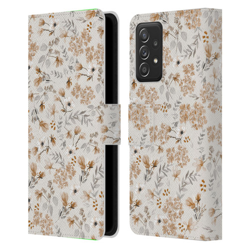 Anis Illustration Mix Pattern Romantic Neutrals Leather Book Wallet Case Cover For Samsung Galaxy A53 5G (2022)