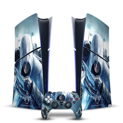 Assassin's Creed Key Art Altaïr Hidden Blade Vinyl Sticker Skin Decal Cover for Sony PS5 Slim Digital Edition Bundle
