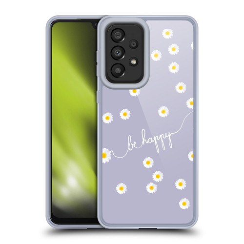 Monika Strigel Happy Daisy Lavender Soft Gel Case for Samsung Galaxy A33 5G (2022)