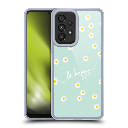Monika Strigel Happy Daisy Mint Soft Gel Case for Samsung Galaxy A33 5G (2022)