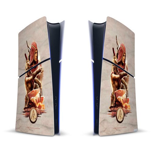 Assassin's Creed Odyssey Artwork Kassandra Vinyl Sticker Skin Decal Cover for Sony PS5 Slim/Pro Digital Edition Console