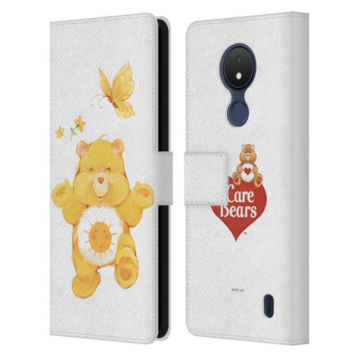 Care Bears Classic Funshine Leather Book Wallet Case Cover For Nokia C21
