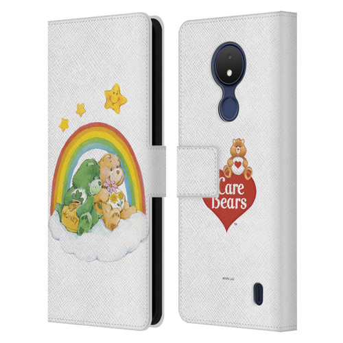 Care Bears Classic Rainbow 2 Leather Book Wallet Case Cover For Nokia C21