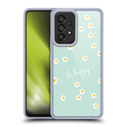 Monika Strigel Happy Daisy Mint Soft Gel Case for Samsung Galaxy A53 5G (2022)