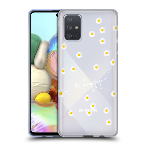 Monika Strigel Happy Daisy Clear Soft Gel Case for Samsung Galaxy A71 (2019)