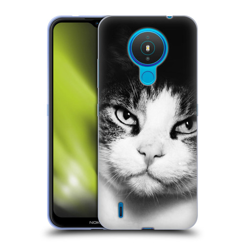 Dorit Fuhg Animals & Urban Life Cat Stare Soft Gel Case for Nokia 1.4