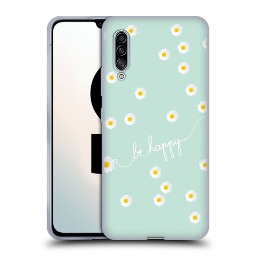 Monika Strigel Happy Daisy Mint Soft Gel Case for Samsung Galaxy A90 5G (2019)