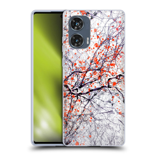 Dorit Fuhg Mystic Nature Fire Blossom Soft Gel Case for Motorola Edge 50 Fusion