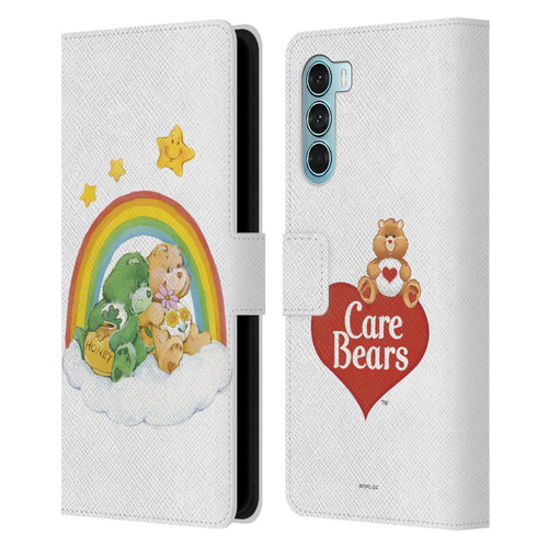 Care Bears Classic Rainbow 2 Leather Book Wallet Case Cover For Motorola Edge S30 / Moto G200 5G