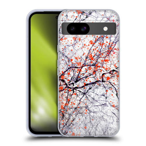 Dorit Fuhg Mystic Nature Fire Blossom Soft Gel Case for Google Pixel 8a