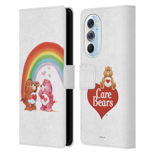 Care Bears Classic Rainbow Leather Book Wallet Case Cover For Motorola Edge X30