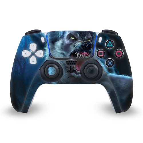 Tom Wood Monsters & Horrors Werewolf Vinyl Sticker Skin Decal Cover for Sony PS5 Sony DualSense Controller